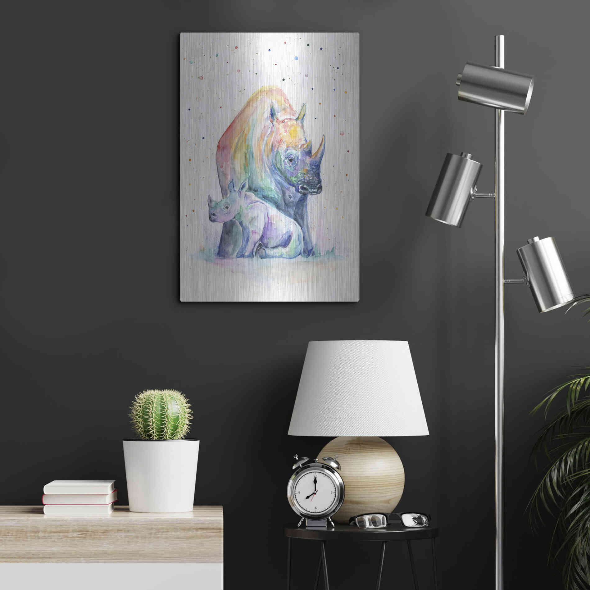 Luxe Metal Art 'Shelter' by Marc Allante, Metal Wall Art,16x24