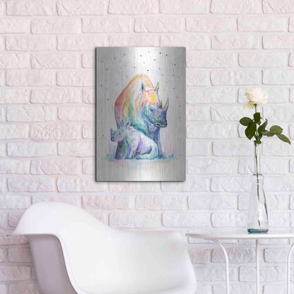 Luxe Metal Art 'Shelter' by Marc Allante, Metal Wall Art,16x24