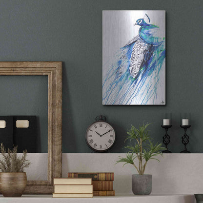 Luxe Metal Art 'Narcissus' by Marc Allante, Metal Wall Art,12x16