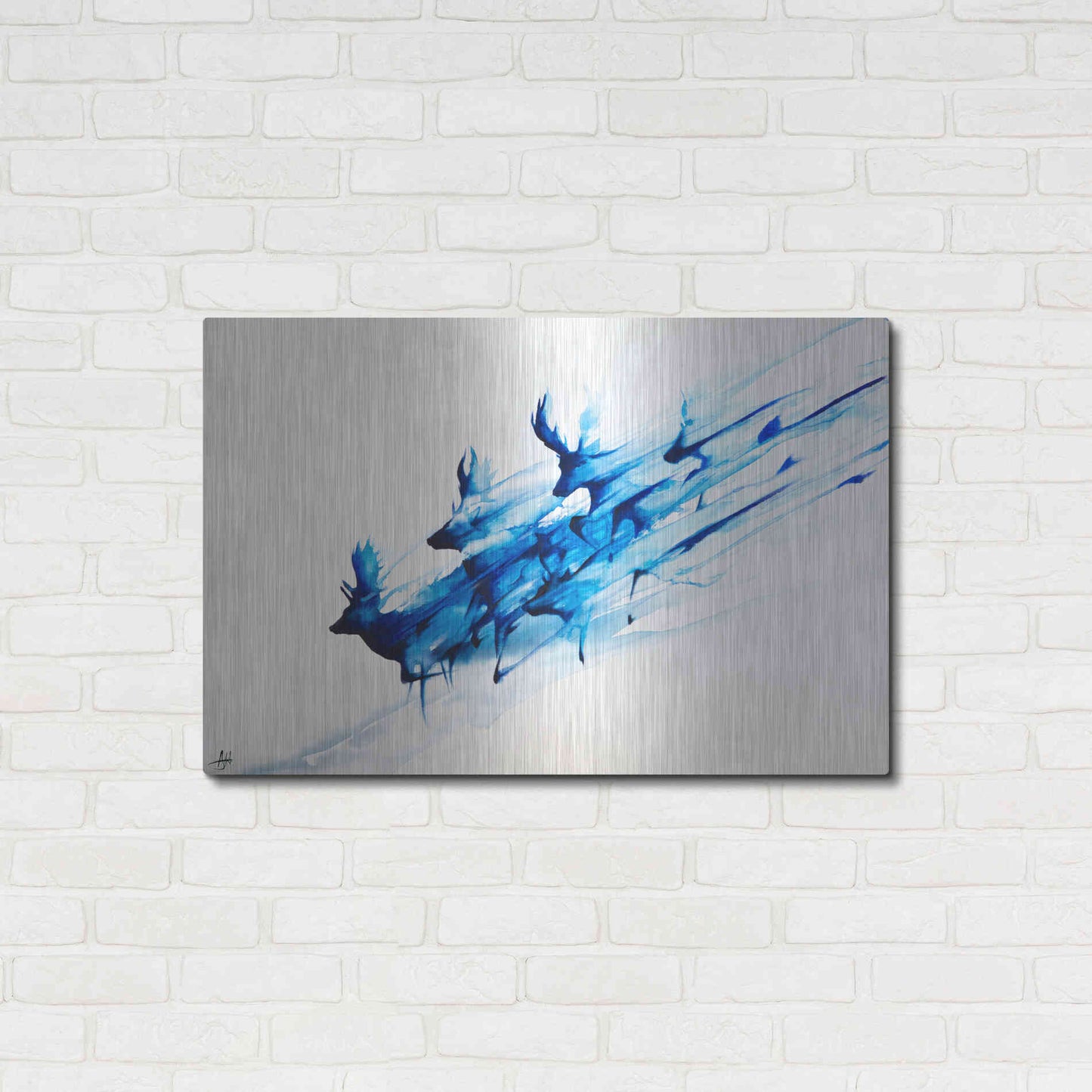 Luxe Metal Art 'Caligo' by Marc Allante, Metal Wall Art,36x24