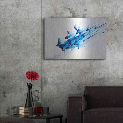 Luxe Metal Art 'Caligo' by Marc Allante, Metal Wall Art,36x24