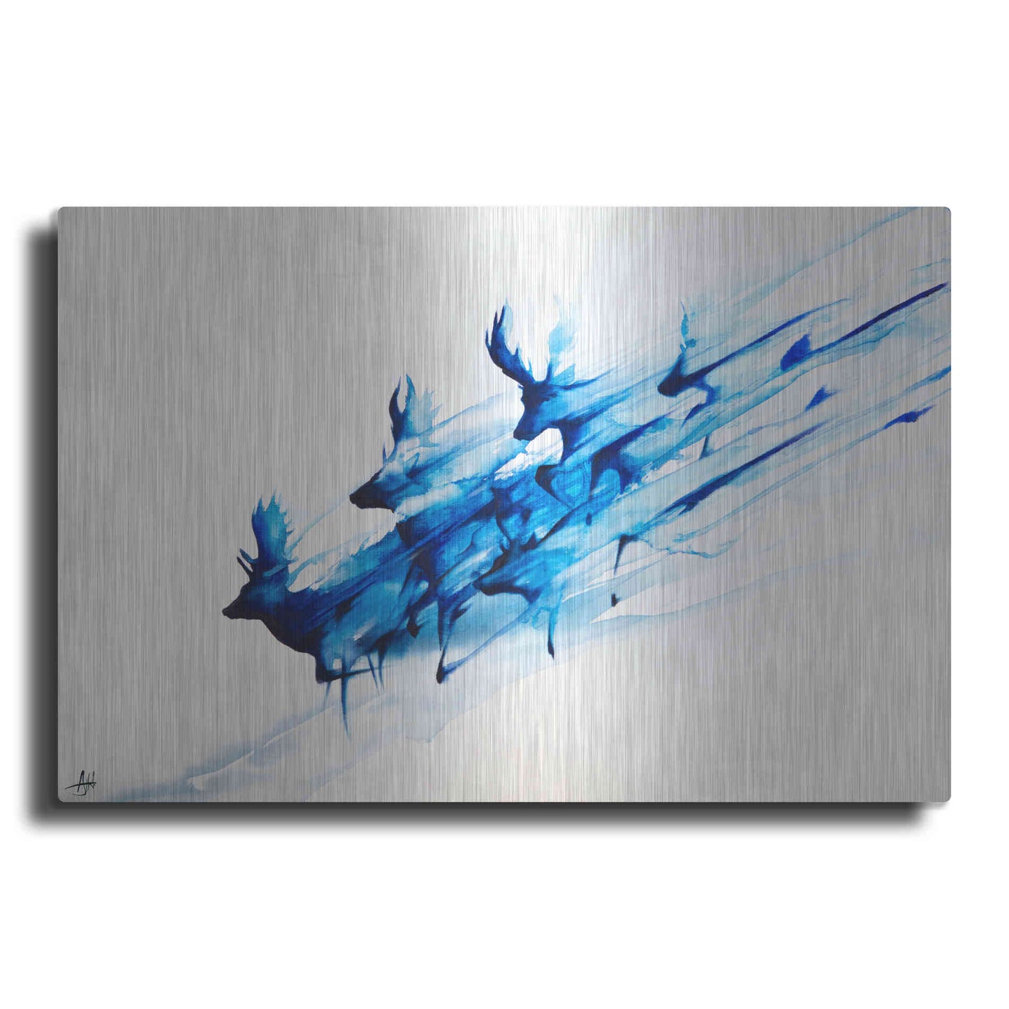 Luxe Metal Art 'Caligo' by Marc Allante, Metal Wall Art