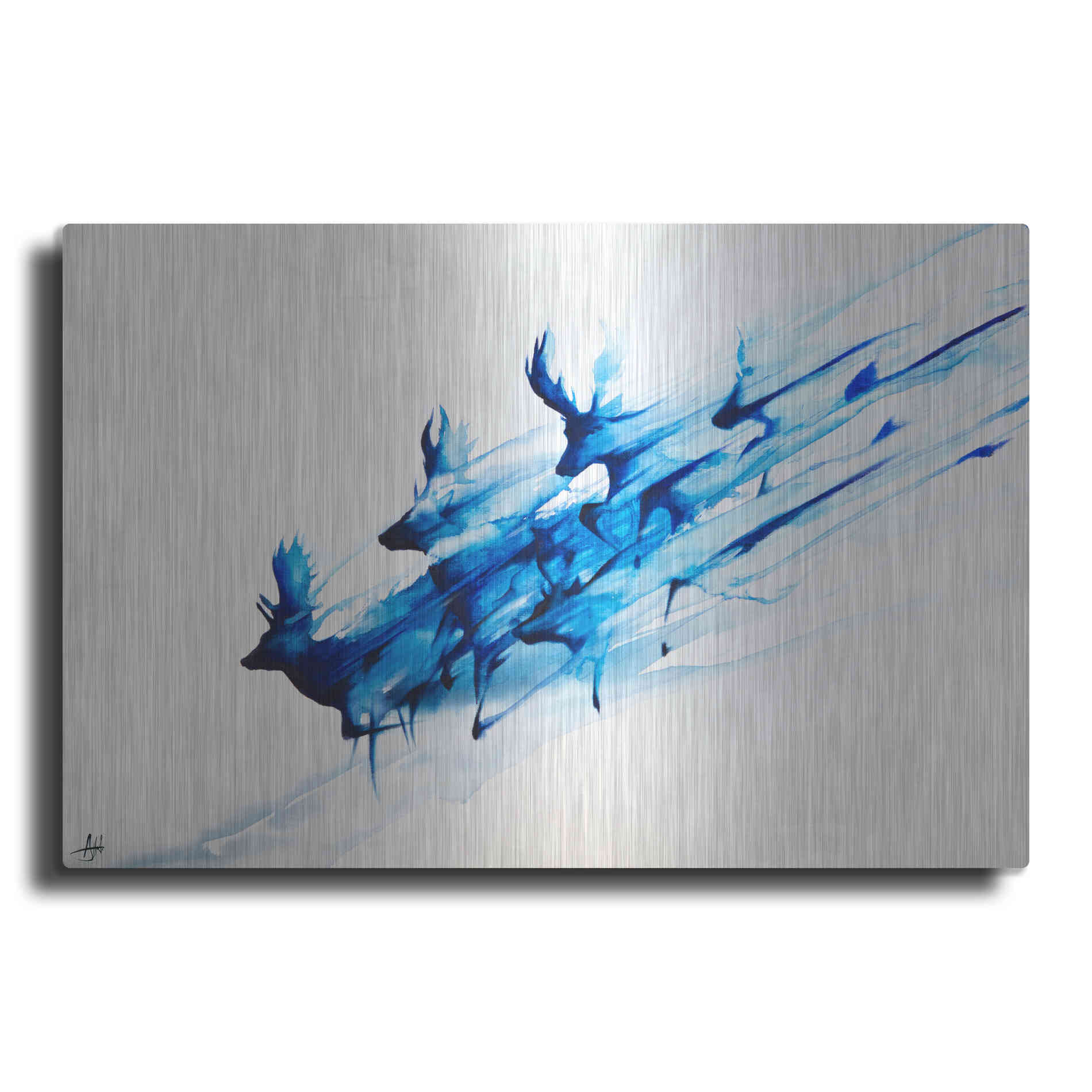 Luxe Metal Art 'Caligo' by Marc Allante, Metal Wall Art