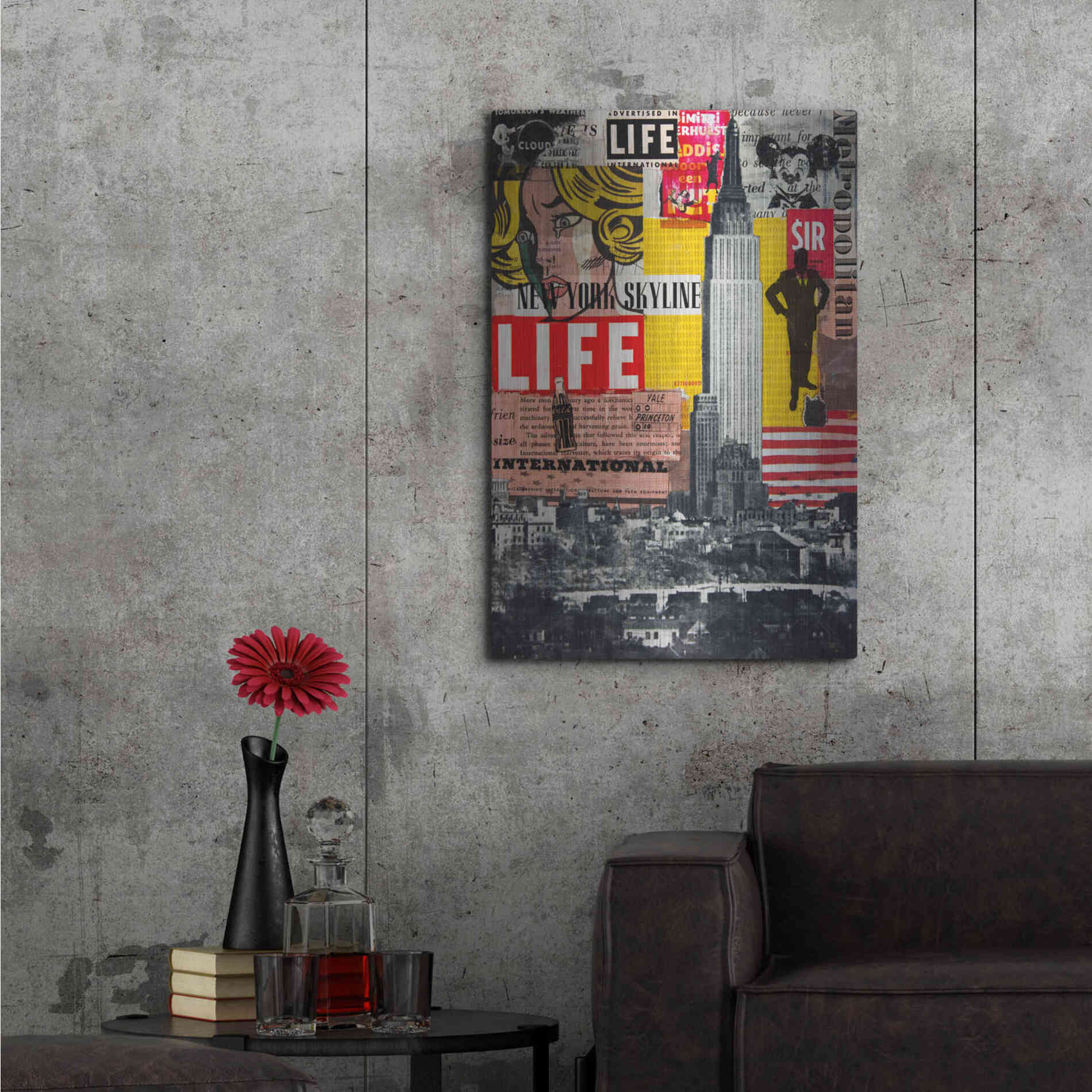 Luxe Metal Art 'It'S Hanging In The Air' by DB Waterman, Metal Wall Art,24x36