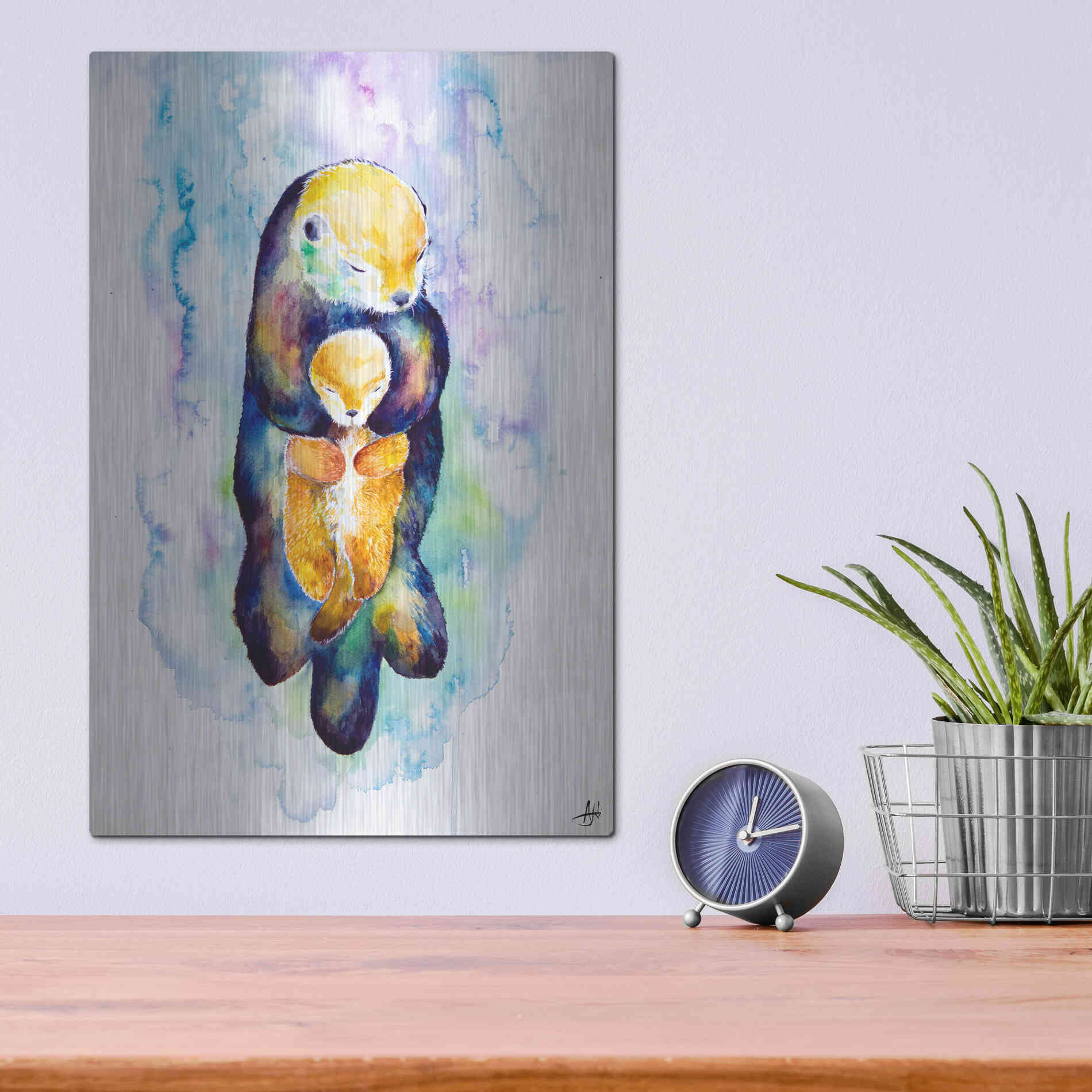 Luxe Metal Art 'Dream On' by Marc Allante, Metal Wall Art,12x16