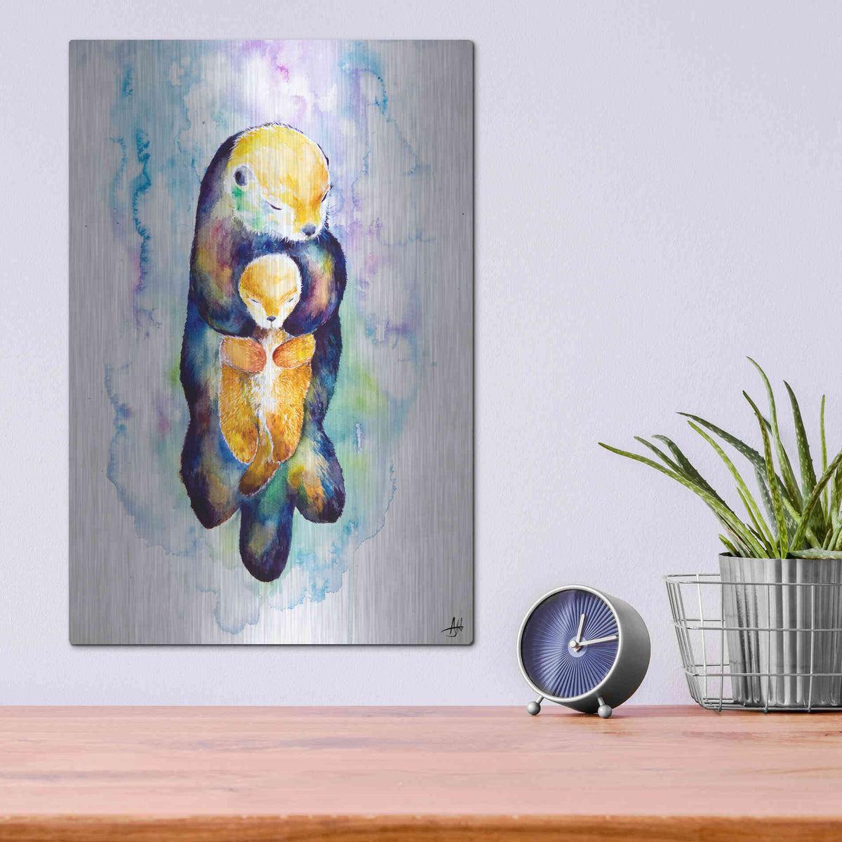 Luxe Metal Art 'Dream On' by Marc Allante, Metal Wall Art,12x16
