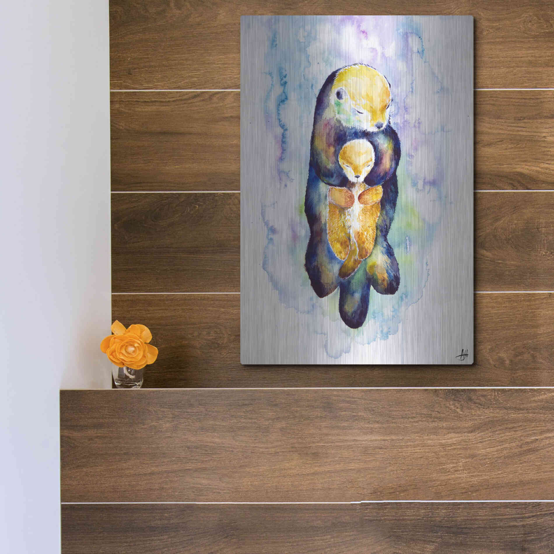 Luxe Metal Art 'Dream On' by Marc Allante, Metal Wall Art,12x16