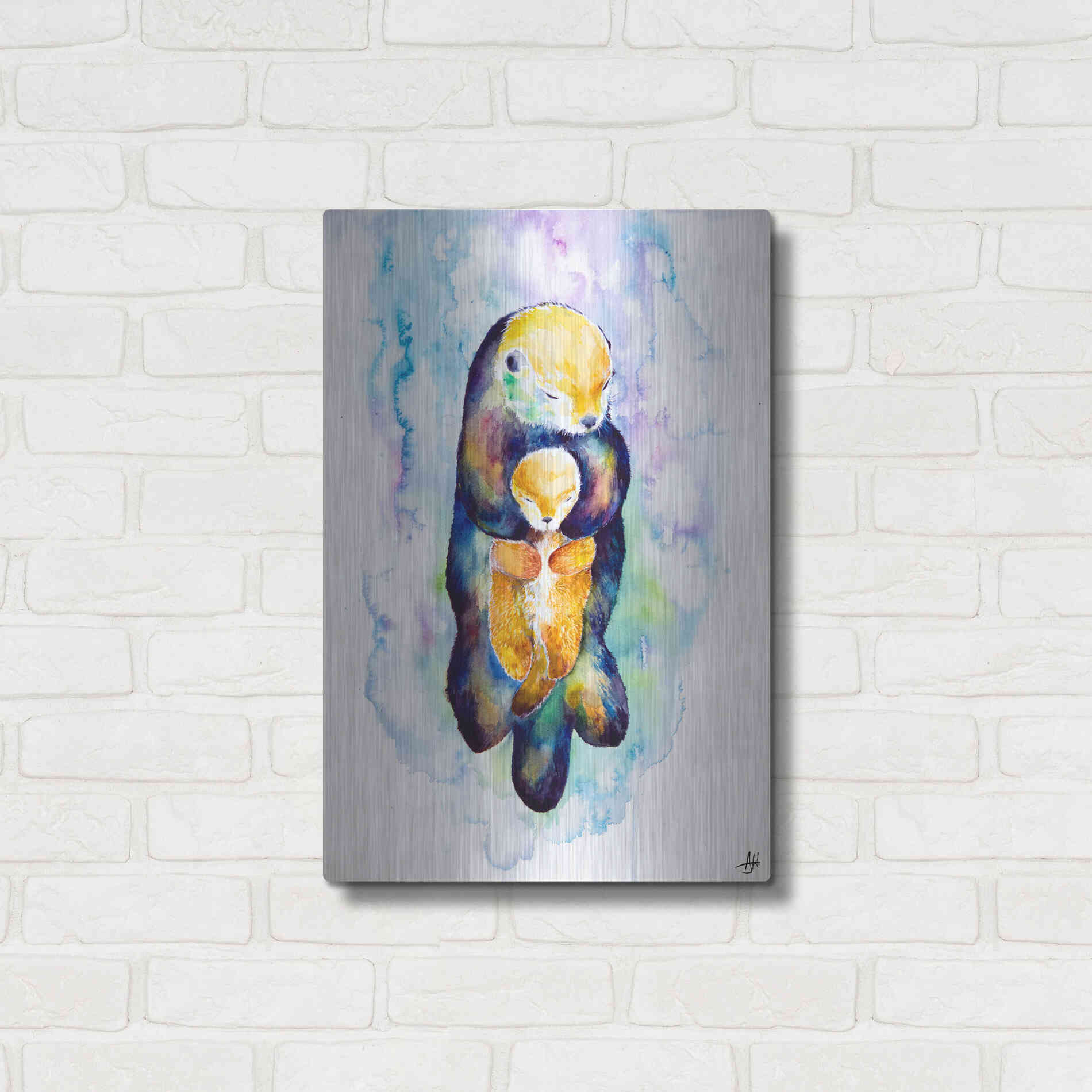 Luxe Metal Art 'Dream On' by Marc Allante, Metal Wall Art,16x24