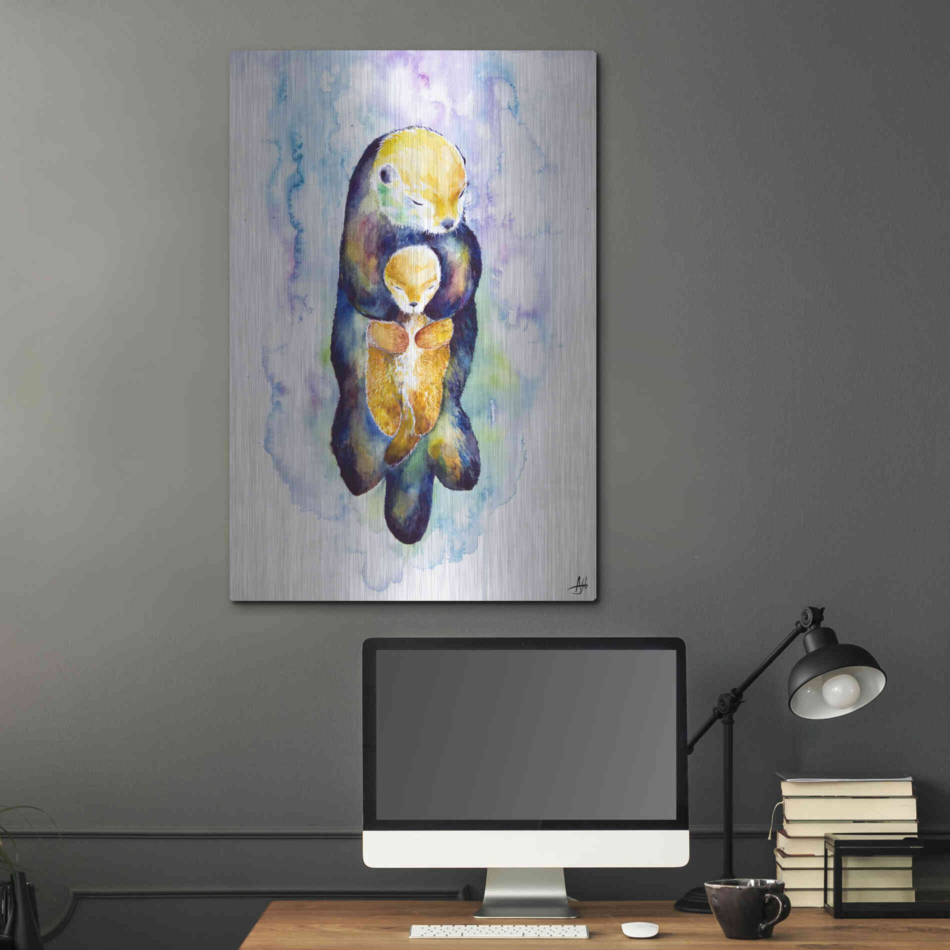 Luxe Metal Art 'Dream On' by Marc Allante, Metal Wall Art,24x36