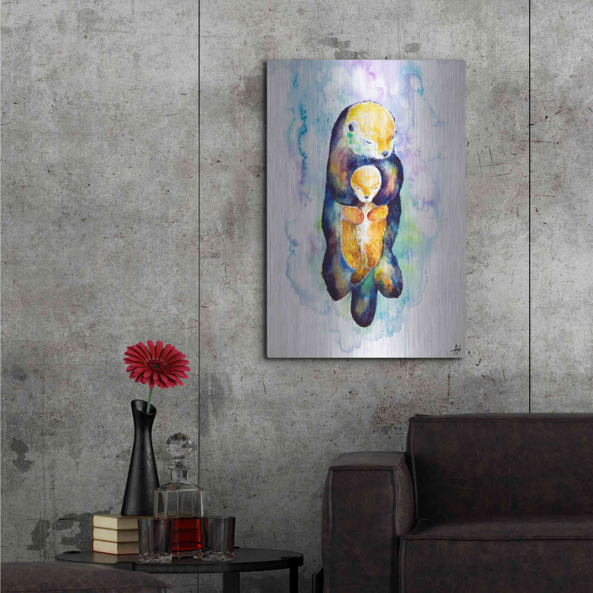 Luxe Metal Art 'Dream On' by Marc Allante, Metal Wall Art,24x36