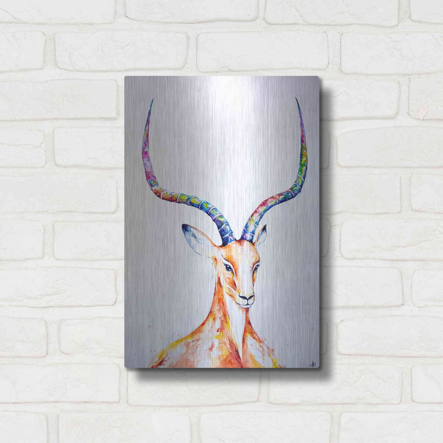 Luxe Metal Art 'Citadel' by Marc Allante, Metal Wall Art,12x16