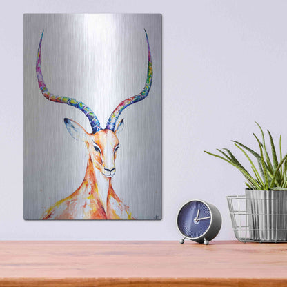 Luxe Metal Art 'Citadel' by Marc Allante, Metal Wall Art,12x16