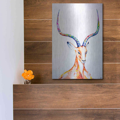 Luxe Metal Art 'Citadel' by Marc Allante, Metal Wall Art,12x16