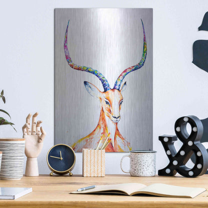 Luxe Metal Art 'Citadel' by Marc Allante, Metal Wall Art,12x16