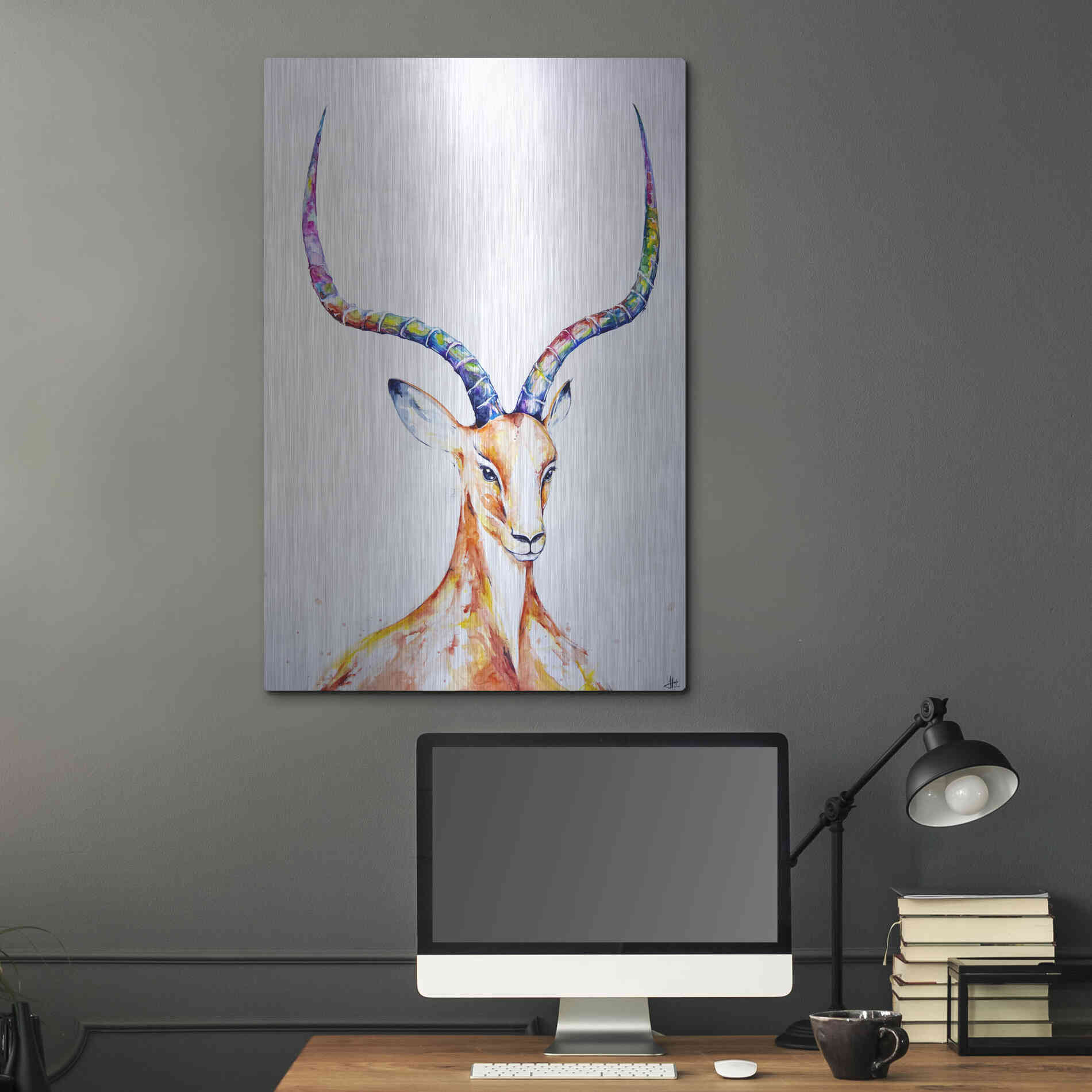 Luxe Metal Art 'Citadel' by Marc Allante, Metal Wall Art,24x36