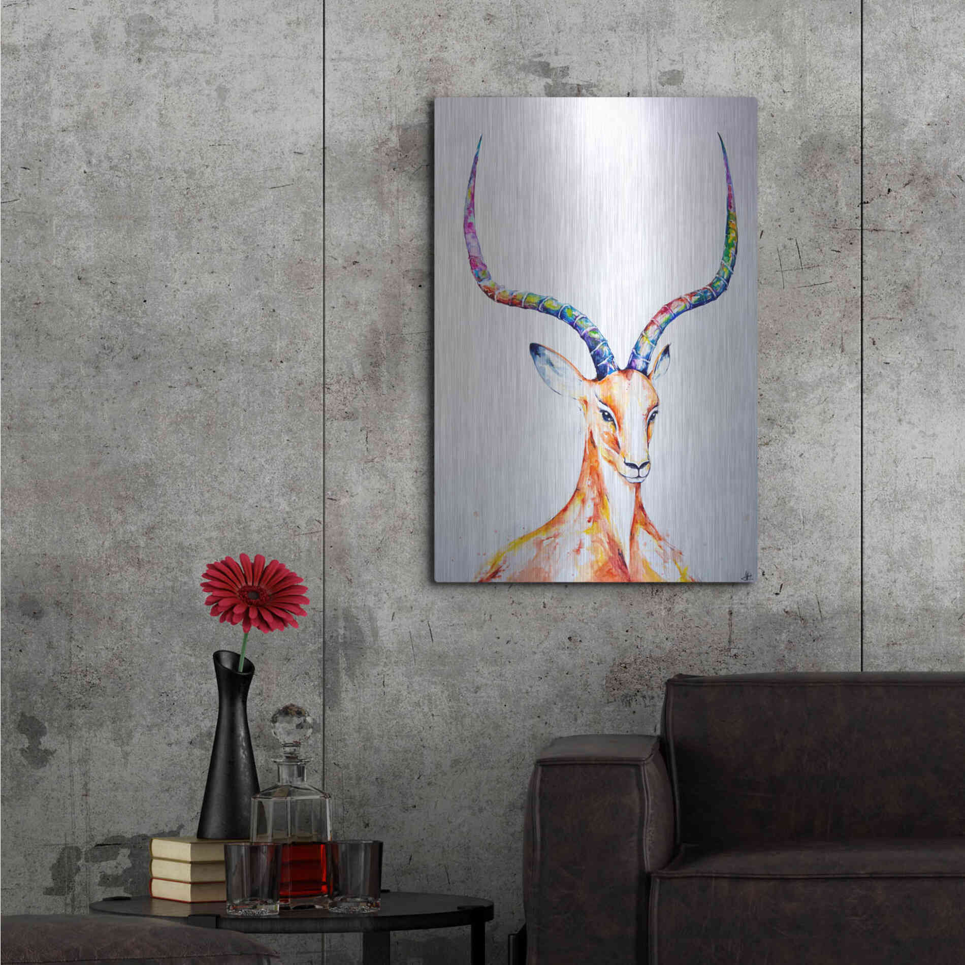 Luxe Metal Art 'Citadel' by Marc Allante, Metal Wall Art,24x36