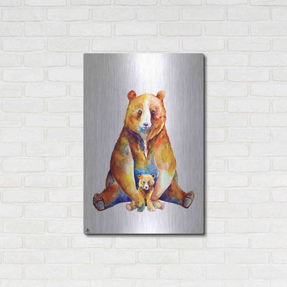 Luxe Metal Art 'Bear Necessities' by Marc Allante, Metal Wall Art,24x36