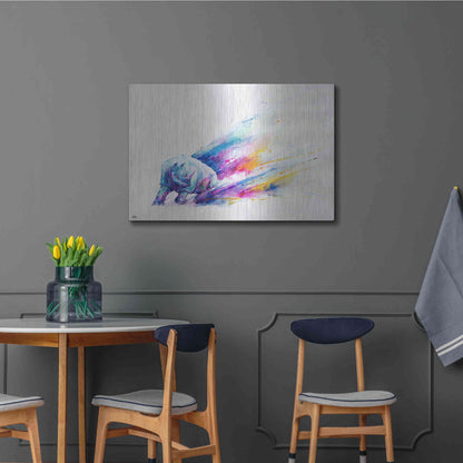 Luxe Metal Art 'Ajax' by Marc Allante, Metal Wall Art,36x24