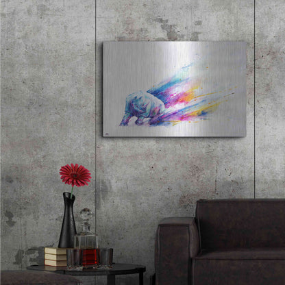 Luxe Metal Art 'Ajax' by Marc Allante, Metal Wall Art,36x24