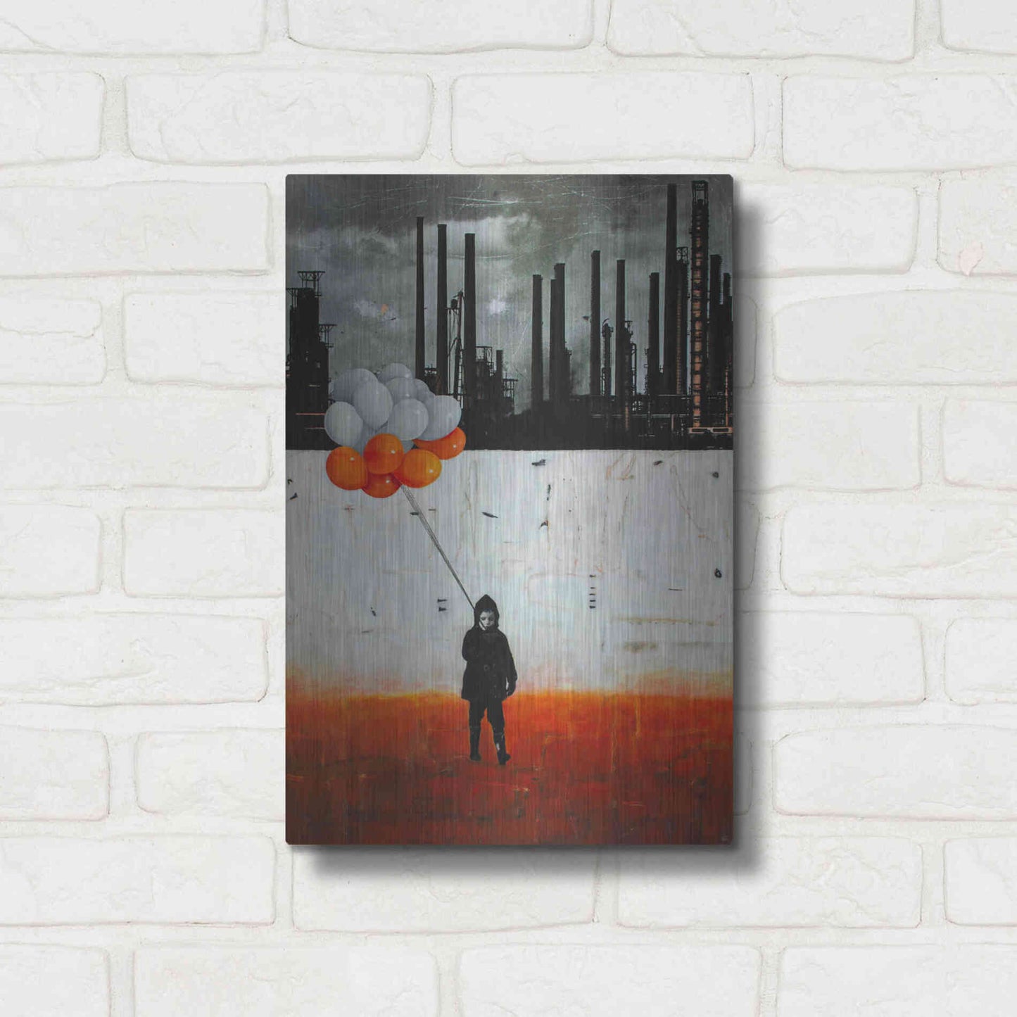 Luxe Metal Art 'Life Me Up II' by DB Waterman, Metal Wall Art,12x16