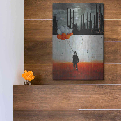 Luxe Metal Art 'Life Me Up II' by DB Waterman, Metal Wall Art,12x16