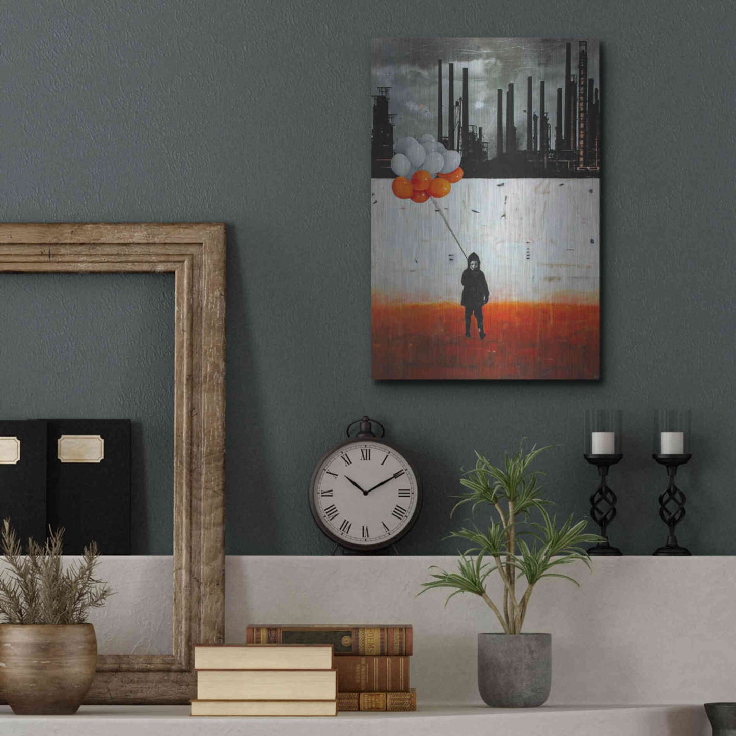 Luxe Metal Art 'Life Me Up II' by DB Waterman, Metal Wall Art,12x16