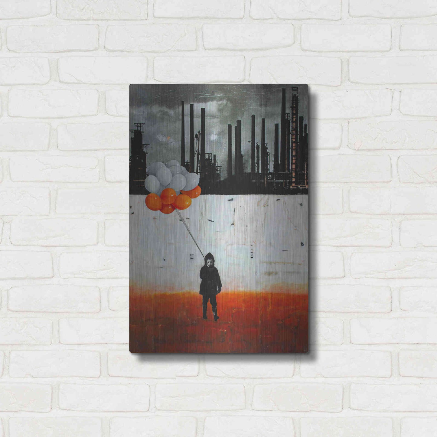 Luxe Metal Art 'Life Me Up II' by DB Waterman, Metal Wall Art,16x24