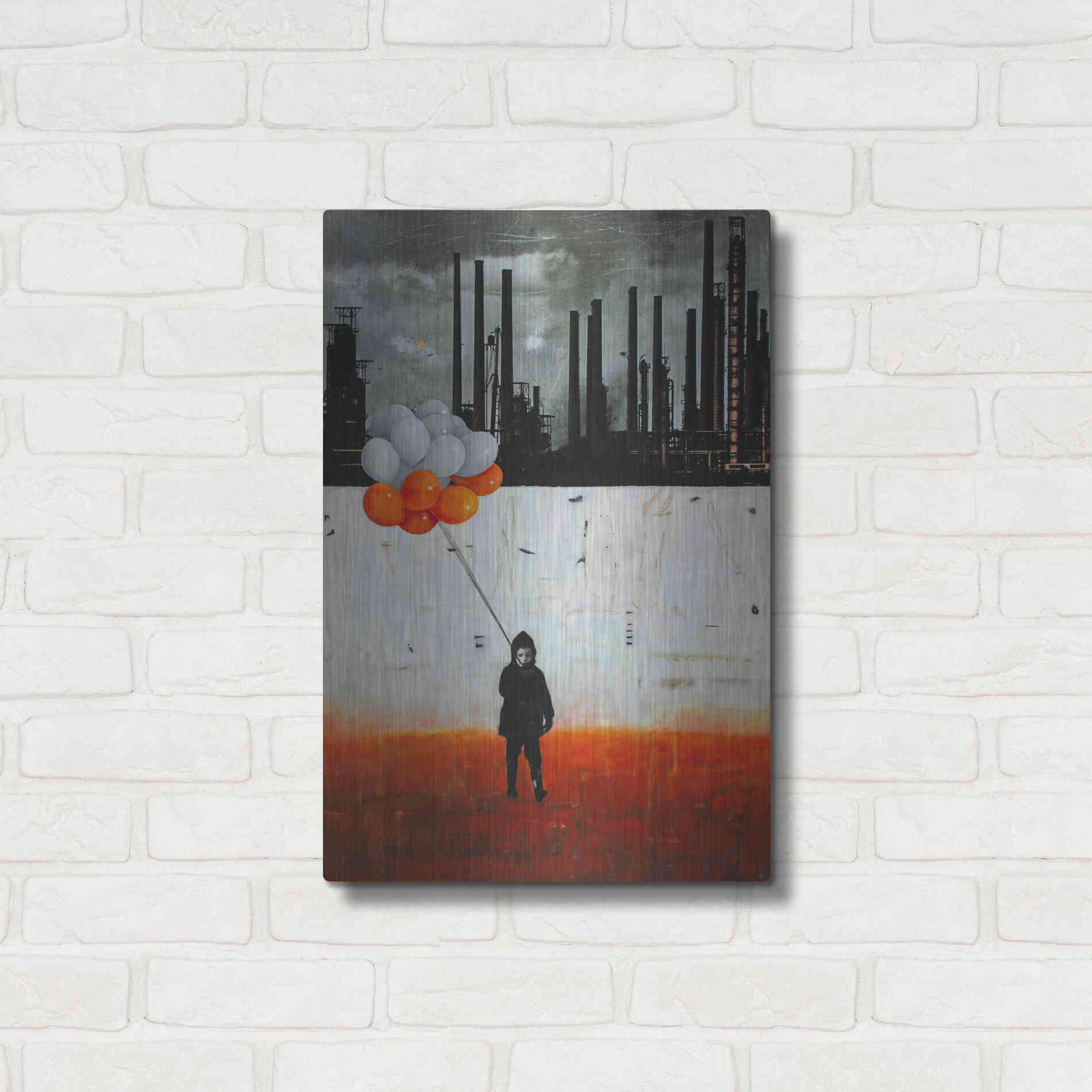 Luxe Metal Art 'Life Me Up II' by DB Waterman, Metal Wall Art,16x24