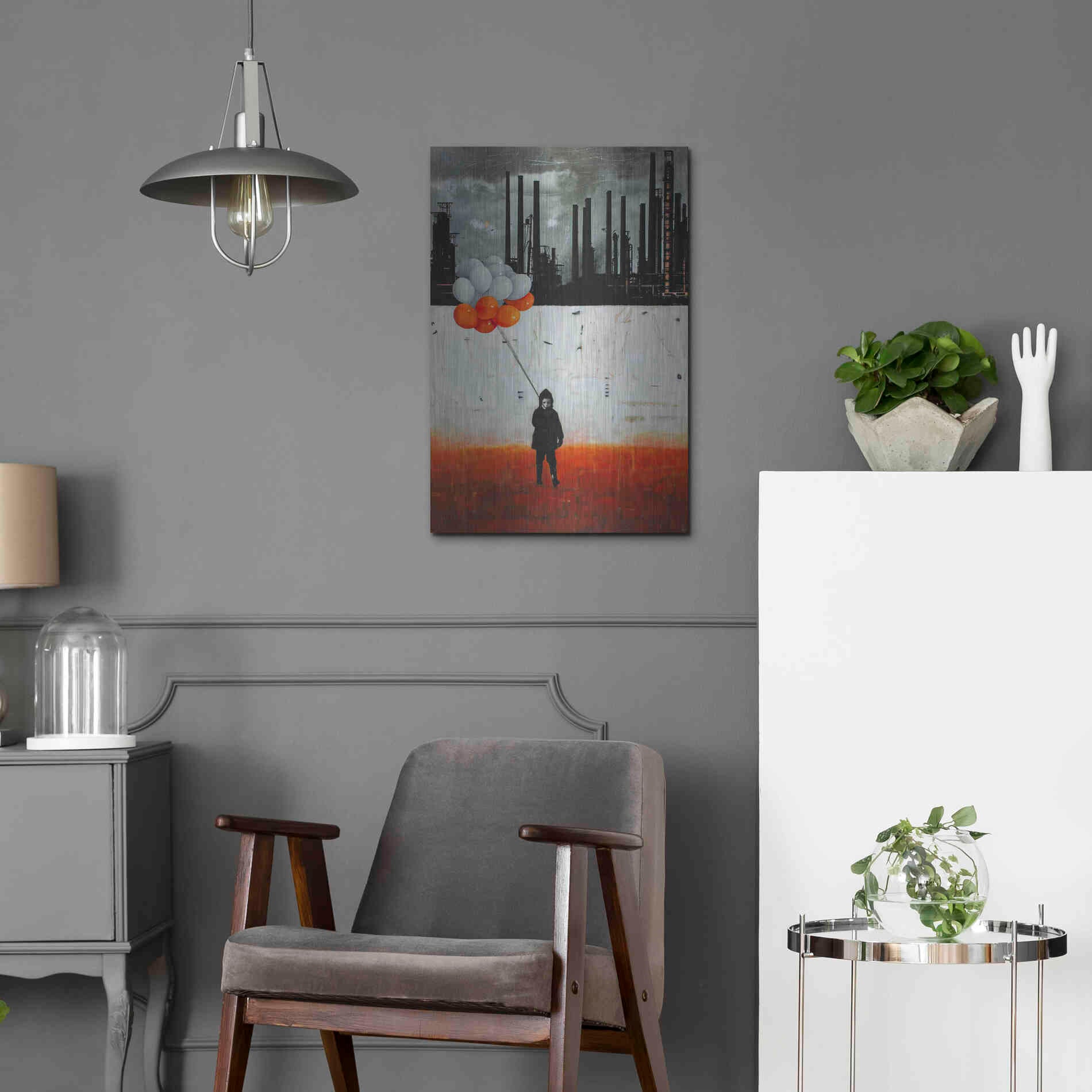 Luxe Metal Art 'Life Me Up II' by DB Waterman, Metal Wall Art,16x24