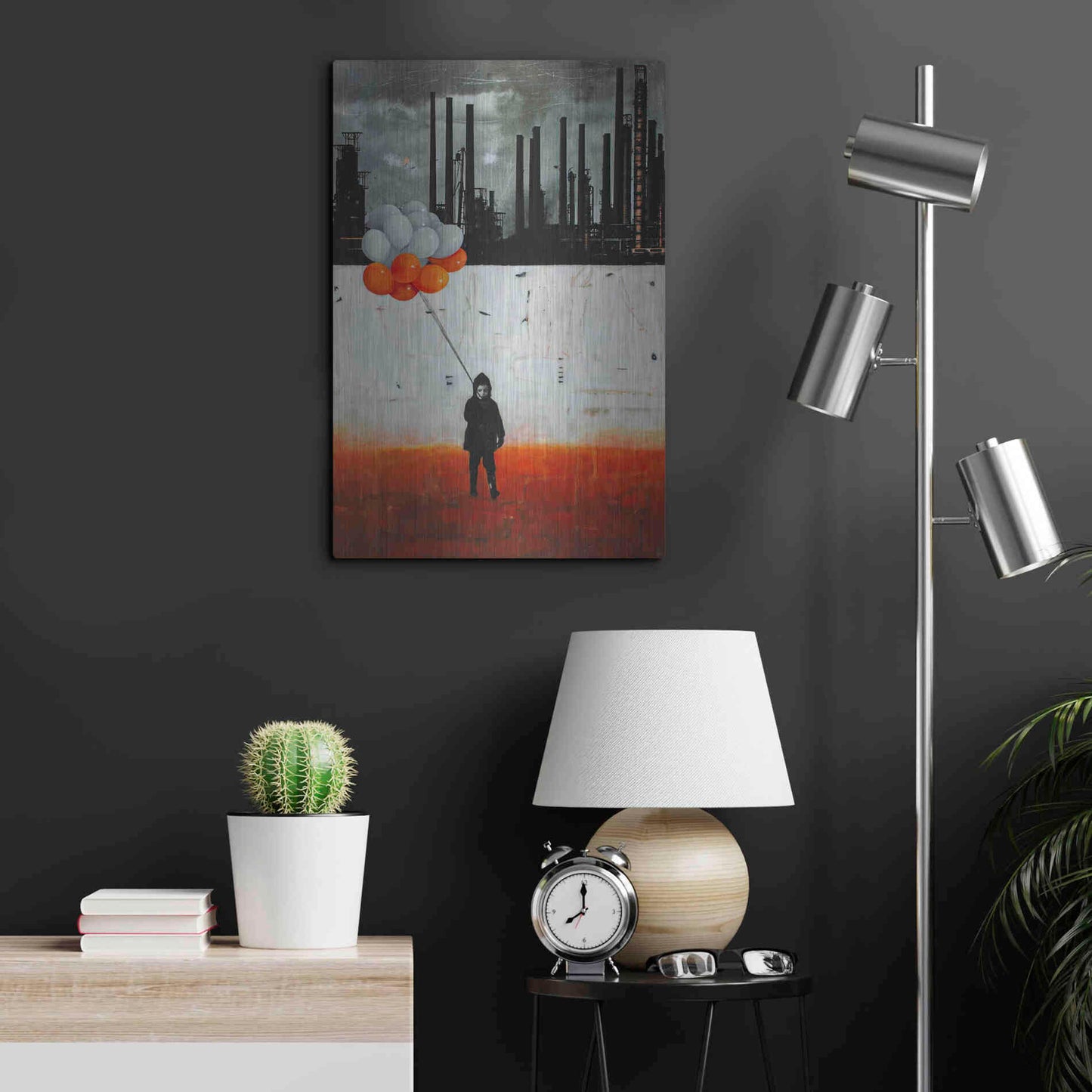 Luxe Metal Art 'Life Me Up II' by DB Waterman, Metal Wall Art,16x24