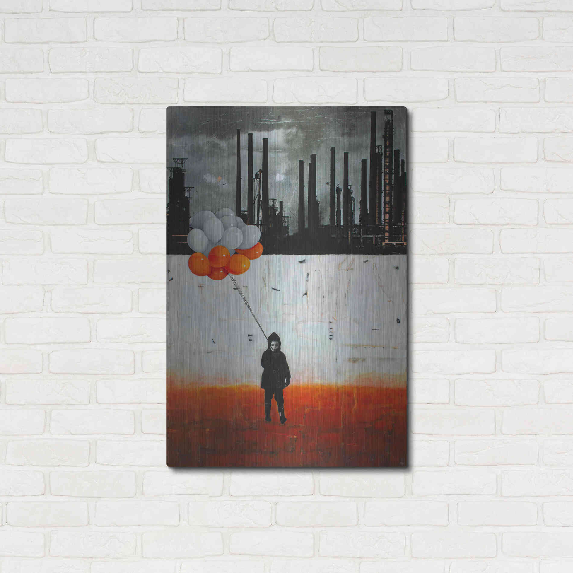 Luxe Metal Art 'Life Me Up II' by DB Waterman, Metal Wall Art,24x36