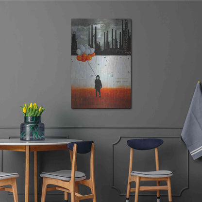 Luxe Metal Art 'Life Me Up II' by DB Waterman, Metal Wall Art,24x36