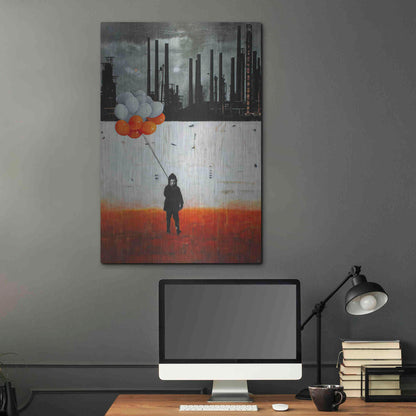 Luxe Metal Art 'Life Me Up II' by DB Waterman, Metal Wall Art,24x36