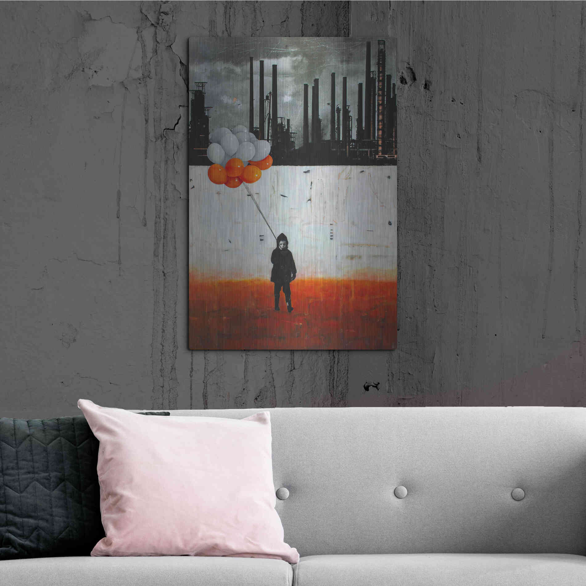 Luxe Metal Art 'Life Me Up II' by DB Waterman, Metal Wall Art,24x36