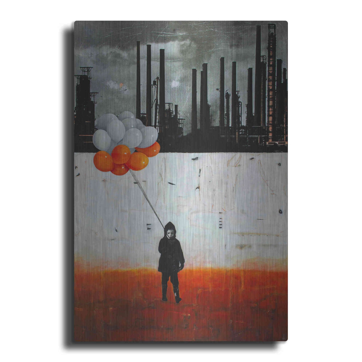 Luxe Metal Art 'Life Me Up II' by DB Waterman, Metal Wall Art