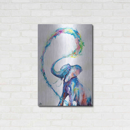 Luxe Metal Art 'Veris' by Marc Allante, Metal Wall Art,24x36