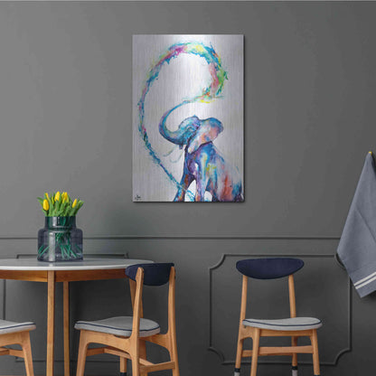 Luxe Metal Art 'Veris' by Marc Allante, Metal Wall Art,24x36