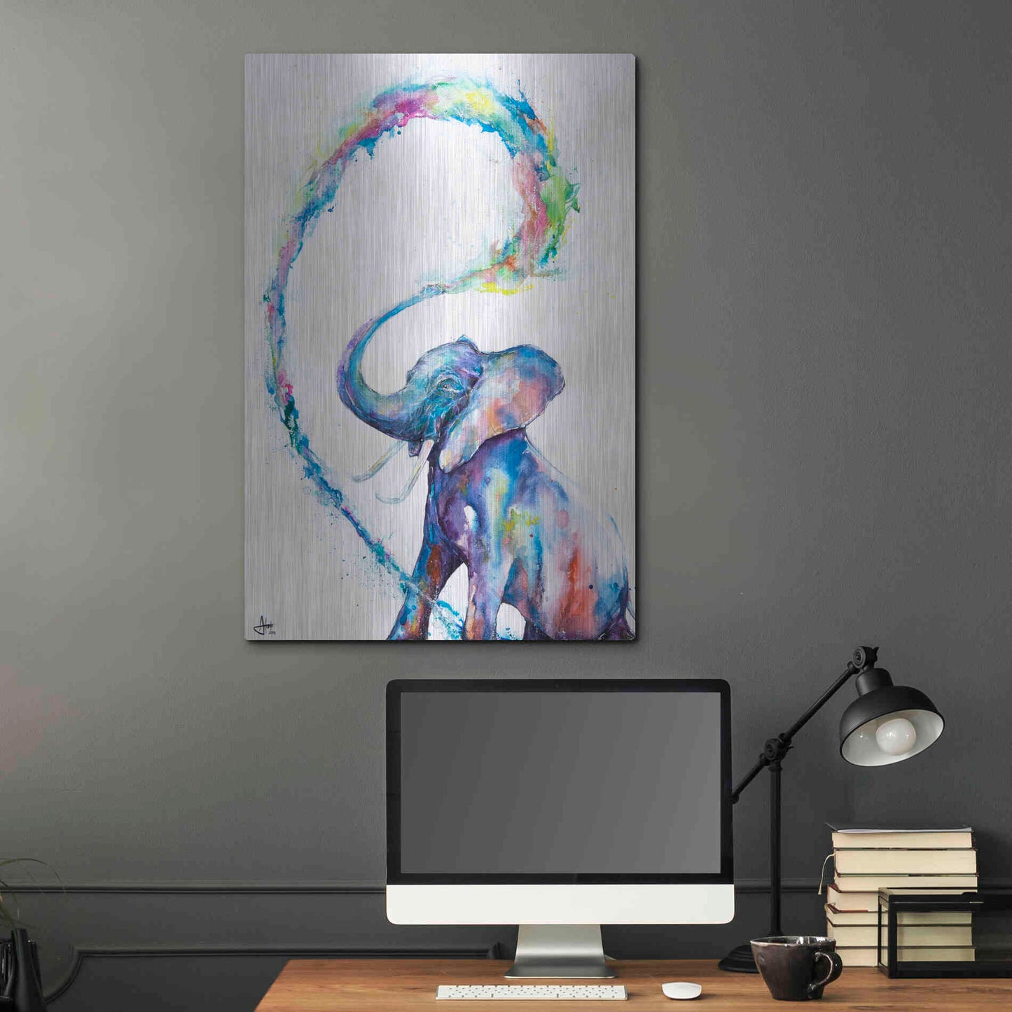 Luxe Metal Art 'Veris' by Marc Allante, Metal Wall Art,24x36