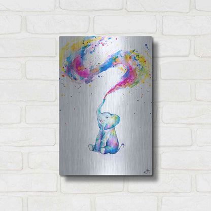 Luxe Metal Art 'Spring' by Marc Allante, Metal Wall Art,12x16