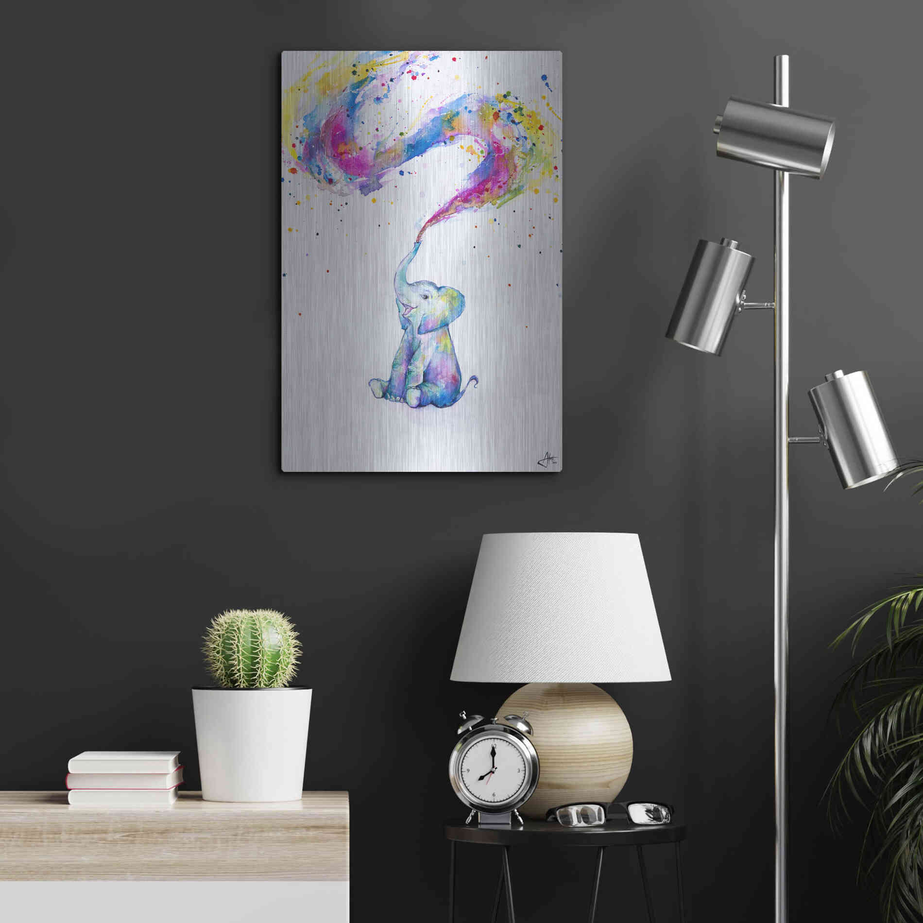 Luxe Metal Art 'Spring' by Marc Allante, Metal Wall Art,16x24