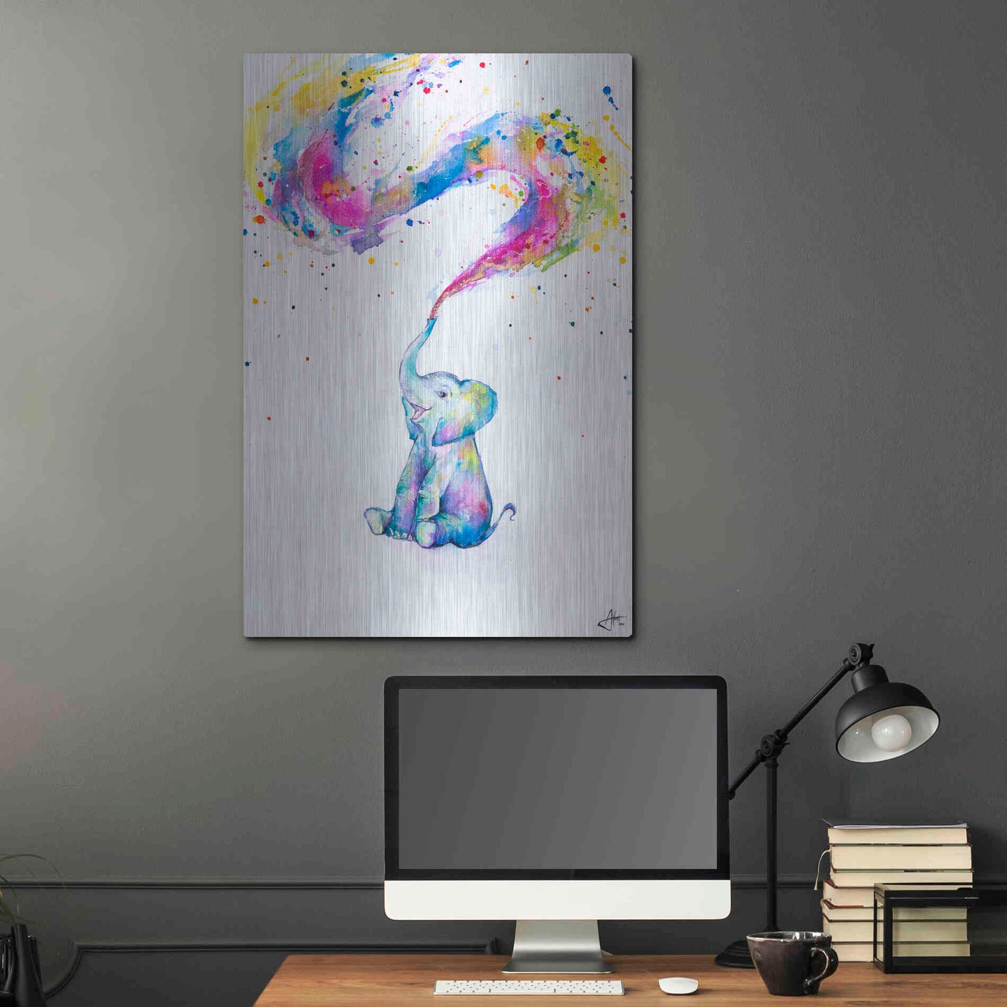 Luxe Metal Art 'Spring' by Marc Allante, Metal Wall Art,24x36