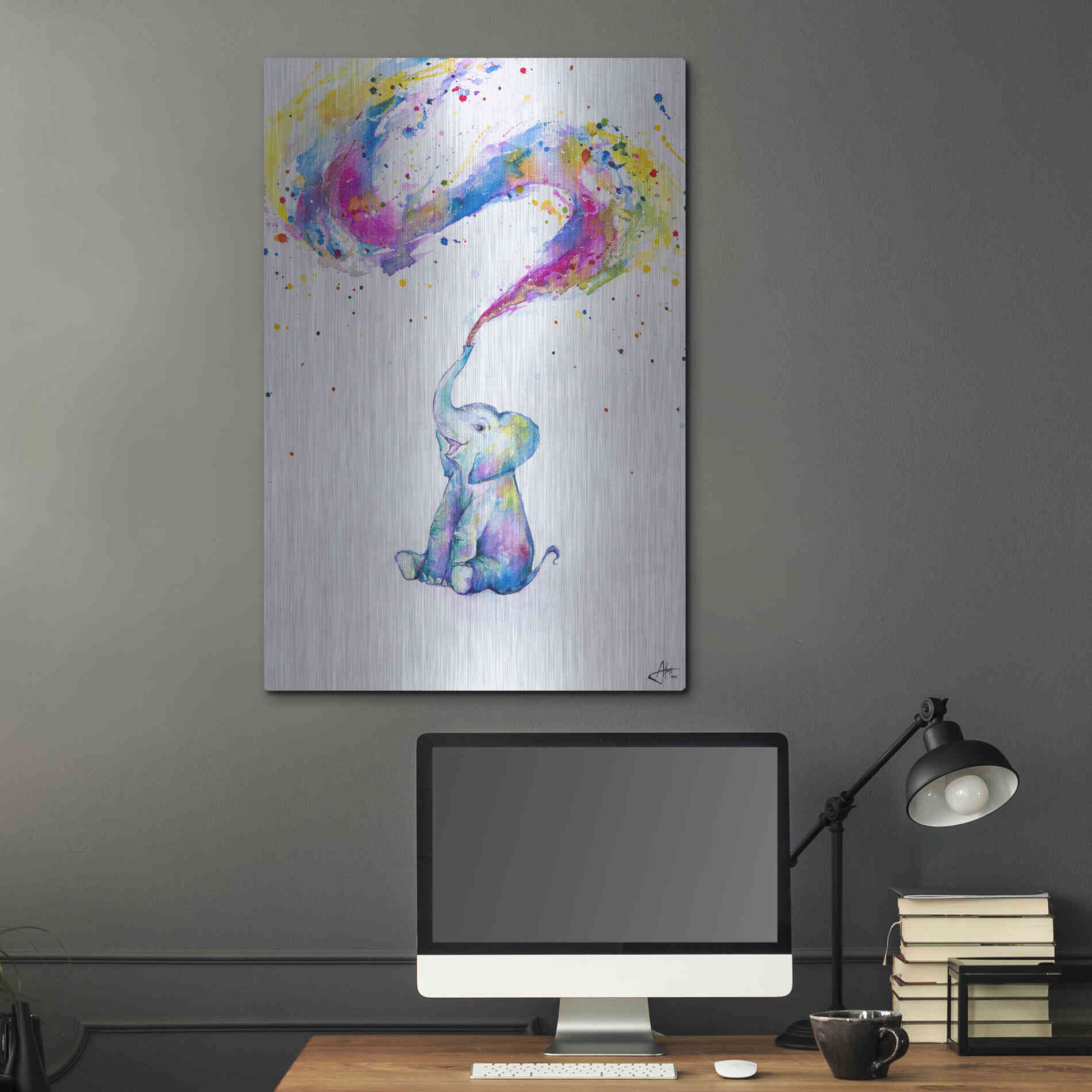 Luxe Metal Art 'Spring' by Marc Allante, Metal Wall Art,24x36