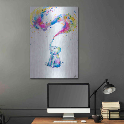 Luxe Metal Art 'Spring' by Marc Allante, Metal Wall Art,24x36