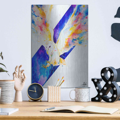 Luxe Metal Art 'Hector' by Marc Allante, Metal Wall Art,12x16