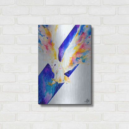 Luxe Metal Art 'Hector' by Marc Allante, Metal Wall Art,16x24