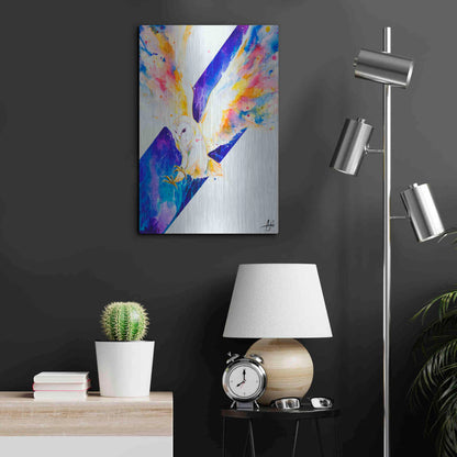 Luxe Metal Art 'Hector' by Marc Allante, Metal Wall Art,16x24