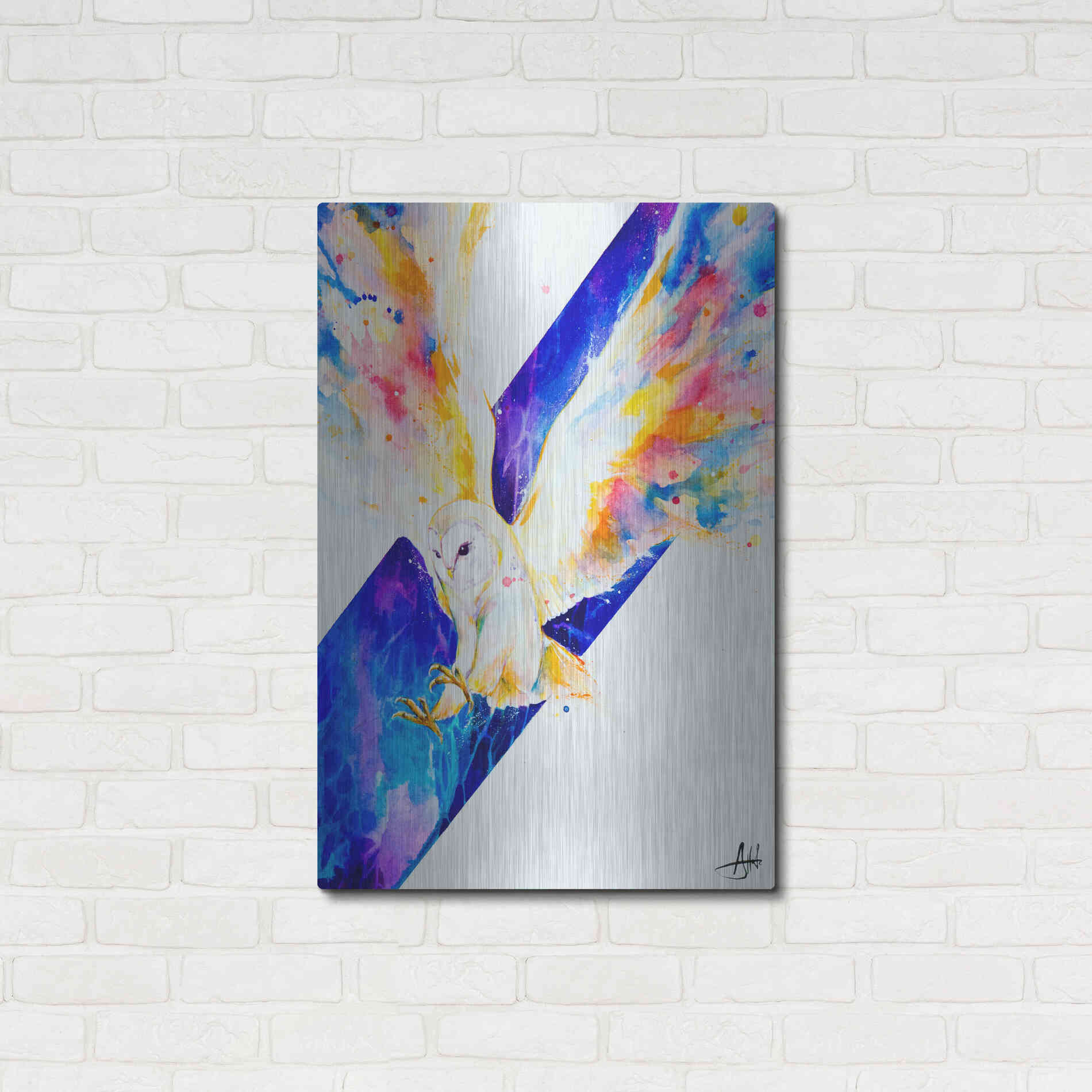 Luxe Metal Art 'Hector' by Marc Allante, Metal Wall Art,24x36