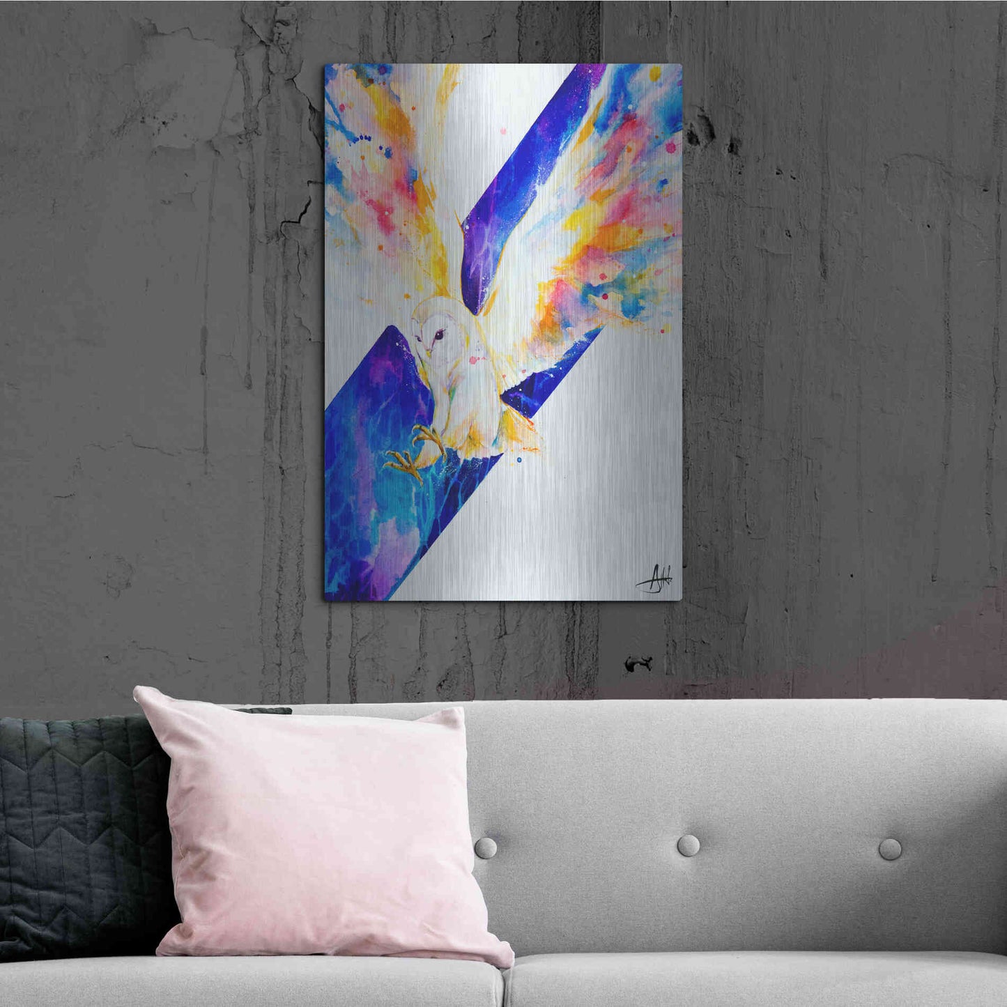 Luxe Metal Art 'Hector' by Marc Allante, Metal Wall Art,24x36