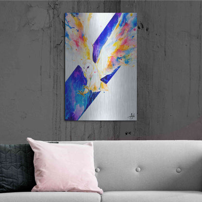 Luxe Metal Art 'Hector' by Marc Allante, Metal Wall Art,24x36