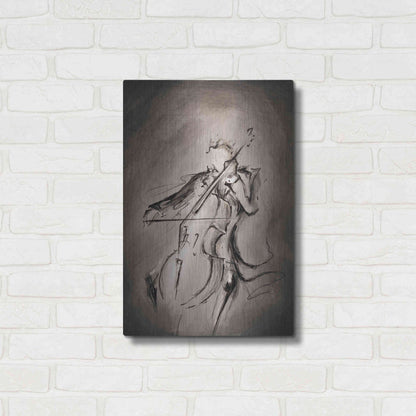Luxe Metal Art 'The Cellist' by Marc Allante, Metal Wall Art,16x24